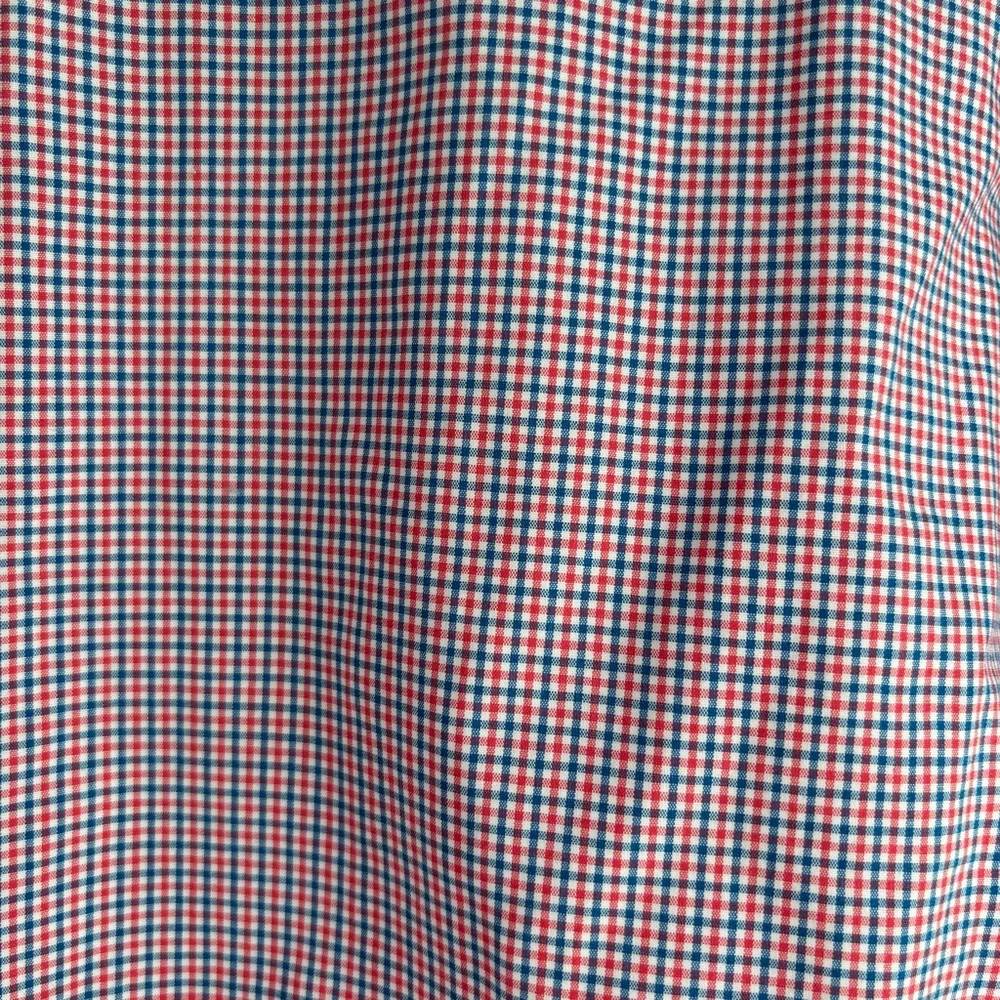 Banana Republic Size L Red/ Blue Plaid Button Down